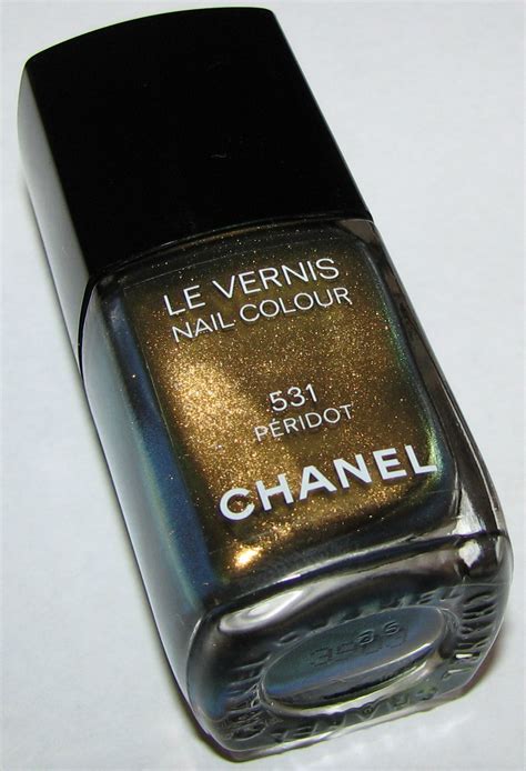 chanel le vernis nail colour 531 peridot|Chanel nail coat.